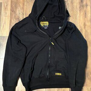 Dewalt Black Zip Up Battery Operated Heated Hoodie Men XL NO BATTERY